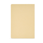 Carnet en fibre de bambou avec espace pour la date A5 pages pointillées couleur marron clair vue arrière