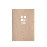 Carnet A5 à couverture souple en canne à sucre avec pages pointillées vue principale