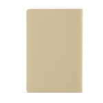 Carnet en papier de pierre avec pages imperméables A5 pages vierges couleur beige vue arrière