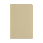 Carnet en papier de pierre avec pages imperméables A5 pages vierges couleur beige vue frontale