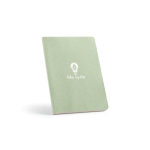 Carnet à couverture souple en citronnelle avec pages à points couleur vert clair