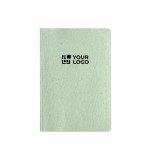 Carnet à couverture souple en citronnelle avec pages à points vue principale