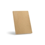 Carnet A5 à couverture souple issue en partie d'écorce de noix de coco couleur marron clair