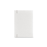 Carnet A5 à couverture rigide en cartons de lait recyclés, pages pointillées couleur blanc vue arrière