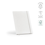 Carnet A5 à couverture rigide en cartons de lait recyclés, pages pointillées couleur blanc
