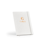 Carnet A5 à couverture rigide en cartons de lait recyclés, pages pointillées couleur blanc