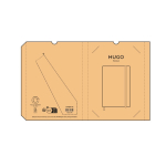 Carnet A5 à couverture rigide en cartons de lait recyclés, pages pointillées