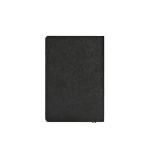 Carnet A5 à couverture souple en cuir synthétique écologique avec pages à points couleur noir vue arrière