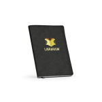 Carnet A5 à couverture souple en cuir synthétique écologique avec pages à points couleur noir