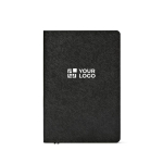 Carnet A5 à couverture souple en cuir synthétique écologique avec pages à points vue principale