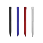 Stylo en aluminium recyclé à bouton-poussoir magnétique, encre noire