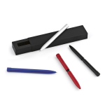 Stylo en aluminium recyclé à bouton-poussoir magnétique, encre noire
