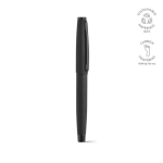 Stylo en acier inoxydable recyclé avec finition laquée et encre noire couleur noir