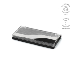 Batterie externe en plastique recyclé avec écran LED 10.000 mAh couleur noir