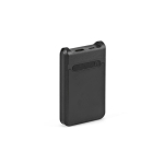 Batterie externe en plastique recyclé à charge rapide 6.000 mAh couleur noir troisième vue