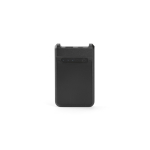 Batterie externe en plastique recyclé à charge rapide 6.000 mAh couleur noir vue frontale