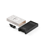 Batterie externe en plastique recyclé à charge rapide 6.000 mAh couleur noir