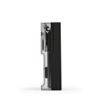Batterie externe en plastique recyclé avec écran LED 20.000 mAh couleur noir cinquière vue