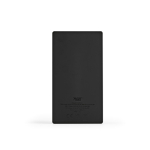 Batterie externe en plastique recyclé avec écran LED 20.000 mAh couleur noir vue arrière