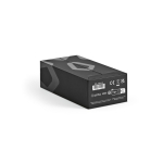 Batterie externe en plastique recyclé avec écran LED 20.000 mAh couleur noir troisième vue