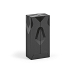 Batterie externe en plastique recyclé avec écran LED 20.000 mAh couleur noir quatrième vue