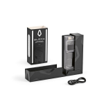 Batterie externe en plastique recyclé avec écran LED 20.000 mAh couleur noir