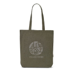 Sac en coton recyclé et RPET à anses longues 220 g/m² couleur gris