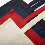 Sac en coton recyclé et RPET à anses longues 220 g/m² couleur naturel vue d'ambiance