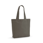 Sac de courses en coton et polyester recyclés 220 g/m² couleur gris