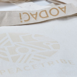 Sac en coton et polyester recyclés avec base en jute 220 g/m² couleur naturel deuxième vue detaillée