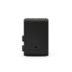 Haut-parleur sans fil en plastique recyclé avec écran LCD 15W couleur noir troisième vue