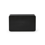 Haut-parleur sans fil en plastique recyclé avec écran LCD 15W couleur noir vue arrière