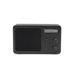 Haut-parleur sans fil en plastique recyclé avec écran LCD 15W couleur noir