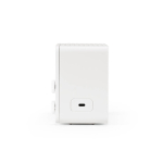 Haut-parleur sans fil en plastique recyclé avec écran LCD 15W couleur blanc troisième vue