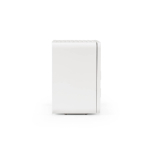 Haut-parleur sans fil en plastique recyclé avec écran LCD 15W couleur blanc quatrième vue