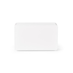 Haut-parleur sans fil en plastique recyclé avec écran LCD 15W couleur blanc vue arrière