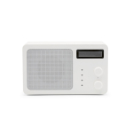 Haut-parleur sans fil en plastique recyclé avec écran LCD 15W couleur blanc