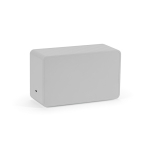 Haut-parleur sans fil en plastique recyclé avec écran LCD 15W couleur argenté deuxième vue