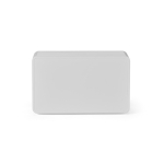 Haut-parleur sans fil en plastique recyclé avec écran LCD 15W couleur argenté vue arrière