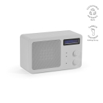 Haut-parleur sans fil en plastique recyclé avec écran LCD 15W couleur argenté