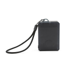 Enceinte sans fil recyclée avec caisson de basses intégré 3W couleur noir vue arrière
