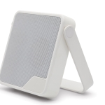 Haut-parleur portable étanche fabriqué à partir de matériaux recyclés couleur blanc deuxième vue