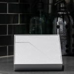 Haut-parleur portable étanche fabriqué à partir de matériaux recyclés troisième vue