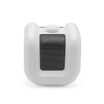 Enceinte portable en plastique recyclé avec basses puissantes 5W couleur blanc deuxième vue