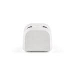 Enceinte portable en plastique recyclé avec basses puissantes 5W couleur blanc quatrième vue