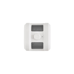 Enceinte portable en plastique recyclé avec basses puissantes 5W couleur blanc cinquière vue