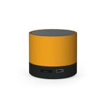 Haut-parleur portable en plastique recyclé avec batterie 300 mAh couleur orange