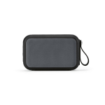 Enceinte sans fil en plastique recyclé avec grilles amovibles 10W couleur noir vue frontale