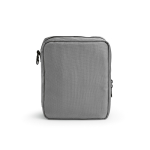 Trousse de toilette organisatrice de voyage en polyester recyclé avec crochet 4,5L couleur gris deuxième vue