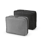 Trousse de toilette organisatrice de voyage en polyester recyclé avec crochet 4,5L